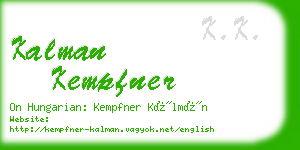 kalman kempfner business card